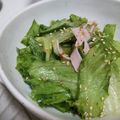 fu♪♪'s cooksnap of when they made レタスとかつお節の塩だれサラダ.