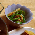 ぼんちゅう食堂's cooksnap of when they made ヘルシー♪ピーマンとちくわのごま和え.