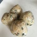 sakutakuhitoshu's cooksnap of when they made 沢庵入り雑魚と乾燥わかめのおかかおにぎり.