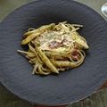melmarilyn's cooksnap of when they made 白アスパラでジェノベーゼパスタ.