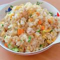 ☆３匹の子ぶた☆'s cooksnap of when they made 鶏そぼろ炒飯★.