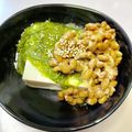 azbjbn's cooksnap of when they made 納豆＆刻みめかぶの冷や奴のタパス.