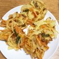 トロロン２号's cooksnap of when they made 母の お野菜と海老のかき揚げ.