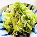kinniko's cooksnap of when they made もりもり湯通しキャベツとしらすのサラダ.