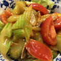 bellーりん's cooksnap of when they made 生姜香るセロリとトマトと豚肉の中華炒め.