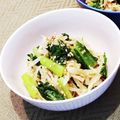 Dellaたん's cooksnap of when they made レンジで☆もやし・小松菜のからし醤油和え.