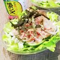Dellaたん's cooksnap of when they made ＊レタスとしらすのサラダ＊.