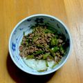 ピョンちゃん★'s cooksnap of when they made 合挽き肉とピーマンだけ☆簡単★スタミナ丼.