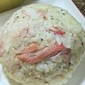 ゆけり３兄弟's cooksnap of when they made 黒胡椒のパンチがきく～♪カニマヨおにぎり.