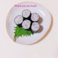 まあまま☆0403's cooksnap of when they made ゆかりとしらすde細巻き寿司.