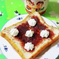 ふうはっちゃん's cooksnap of when they made あんバターホイップトースト.