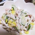にゃんぶーー's cooksnap of when they made 超簡単！切干し大根と胡瓜とツナのサラダ.