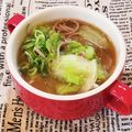 あーこ姐's cooksnap of when they made ワンランクup✿レタスの味噌汁.