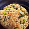 darumamemo's cooksnap of when they made 小松菜とベーコンのガーリック炒飯。.
