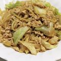 新妻あや's cooksnap of when they made 鶏ひき肉とキャベツの味噌バターパスタ.
