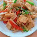 ☆３匹の子ぶた☆'s cooksnap of when they made 油揚げと大根の青椒肉絲風.