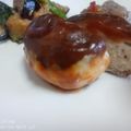 naocolin's cooksnap of when they made 【椎茸バーガー】鶏ひき肉と椎茸だけ！.
