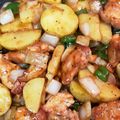 チャッピーとママ's cooksnap of when they made 鶏肉と新じゃが玉のみそオイスター.