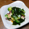 ポキコちゃん's cooksnap of when they made 私好みの◎蛸と胡瓜とワカメの酢の物◎.