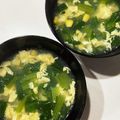 sato3★'s cooksnap of when they made ふわとろ卵♪小松菜とコーンの中華スープ.