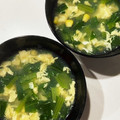 sato3★'s cooksnap of when they made ふわとろ卵♪小松菜とコーンの中華スープ.