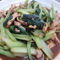ゆうゆう８'s cooksnap of when they made ヘルシー✿豚こまと小松菜の味噌炒め.