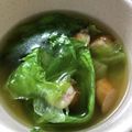 mantacarp's cooksnap of when they made 簡単♡シャキシャキレタスのコンソメスープ.