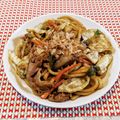 アイリッシュショコラ's cooksnap of when they made ♡焼きうどん♡こってり甘いソース味♥.