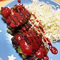 meruru9's cooksnap of when they made ナツメグ香る塩胡椒味・ピーマンの挽き肉詰.