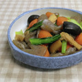 umemodoki's cooksnap of when they made 小松菜とこんにゃく・うす揚げの煮物♪.