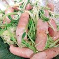 YesYU's cooksnap of when they made 豆苗とソーセージの炒めもの.
