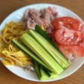 ポテチ君's cooksnap of when they made めんつゆで作る！冷やし中華.