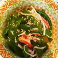fujiaya126's cooksnap of when they made 簡単！わが家のピーマンとカニカマのナムル.