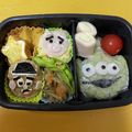 Lulu♪♪'s cooksnap of when they made トイストーリーリトルグリーンメンキャラ弁.