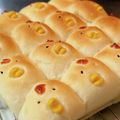 えりのりりん's cooksnap of when they made 可愛い〜♡ニワトリちぎりパン♫.
