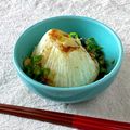 かっちゃん杉's cooksnap of when they made レンチン玉ねぎの生姜醤油.