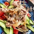 あたむ❤189's cooksnap of when they made 簡単★冷やし肉うどん.