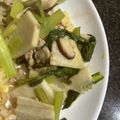 みにー2020's cooksnap of when they made 里芋✿豚肉✿小松菜のにんにく炒め.