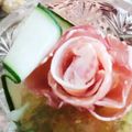 ForestGump's cooksnap of when they made 華やか生ハムと薔薇ジュレの前菜♡記念日に.