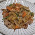fu♪♪'s cooksnap of when they made 豚こま肉の粒マスタードオイマヨ野菜炒め☆.