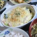 mmameco's cooksnap of when they made 簡単☆鶏肉と小松菜のグラタン.