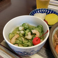 yuminan47k's cooksnap of when they made えびときゅうりの酢の物.