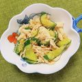 コムギ大好き's cooksnap of when they made むね肉で【茹で鶏とキュウリのごま酢和え】.