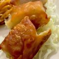 MULA's cooksnap of when they made 簡単☆ワンタンの皮で一口ウィンナー春巻き.