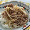 みきミキみき's cooksnap of when they made もやしとひき肉のオイスター味噌炒め.