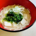 いなばっくす☆'s cooksnap of when they made 栄養士ママ☆えのき茸と豆腐の味噌汁.