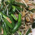 はちみつココア's cooksnap of when they made 簡単安い！もやしとニラとハムの炒め物♡.