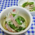 ととろ＆めい's cooksnap of when they made スナップエンドウとハムと新玉ねぎのマリネ.