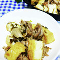 ととろ＆めい's cooksnap of when they made 高菜と厚揚げの肉炒め.