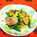 龍青空ママ's cooksnap of when they made お弁当に ☆彩り魚肉ソーセージ揚げ焼き.